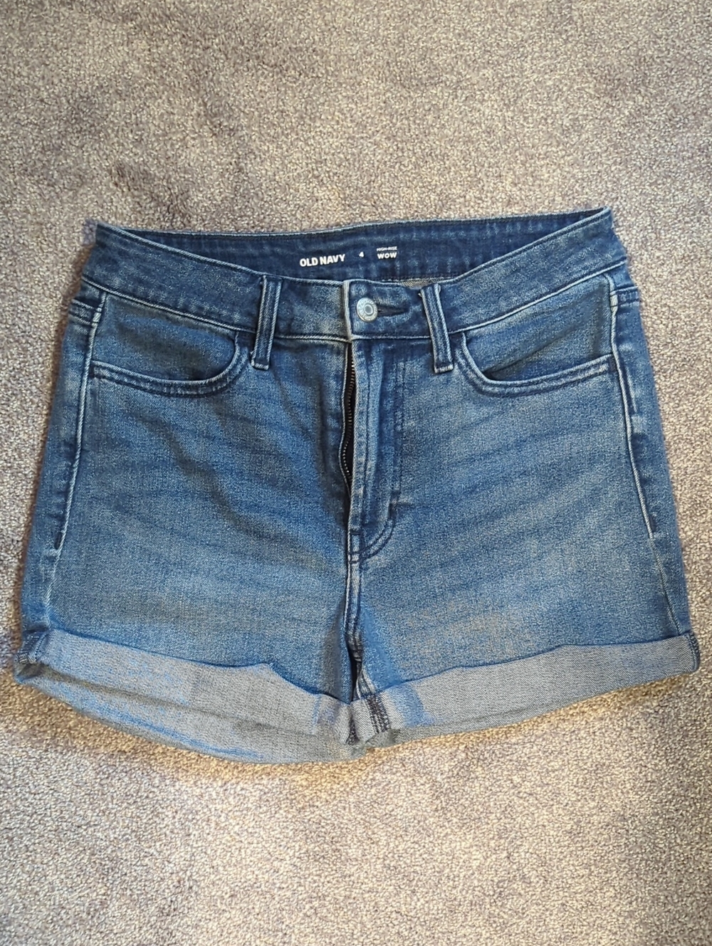 Old Navy Blue Cuffed Denim Shorts